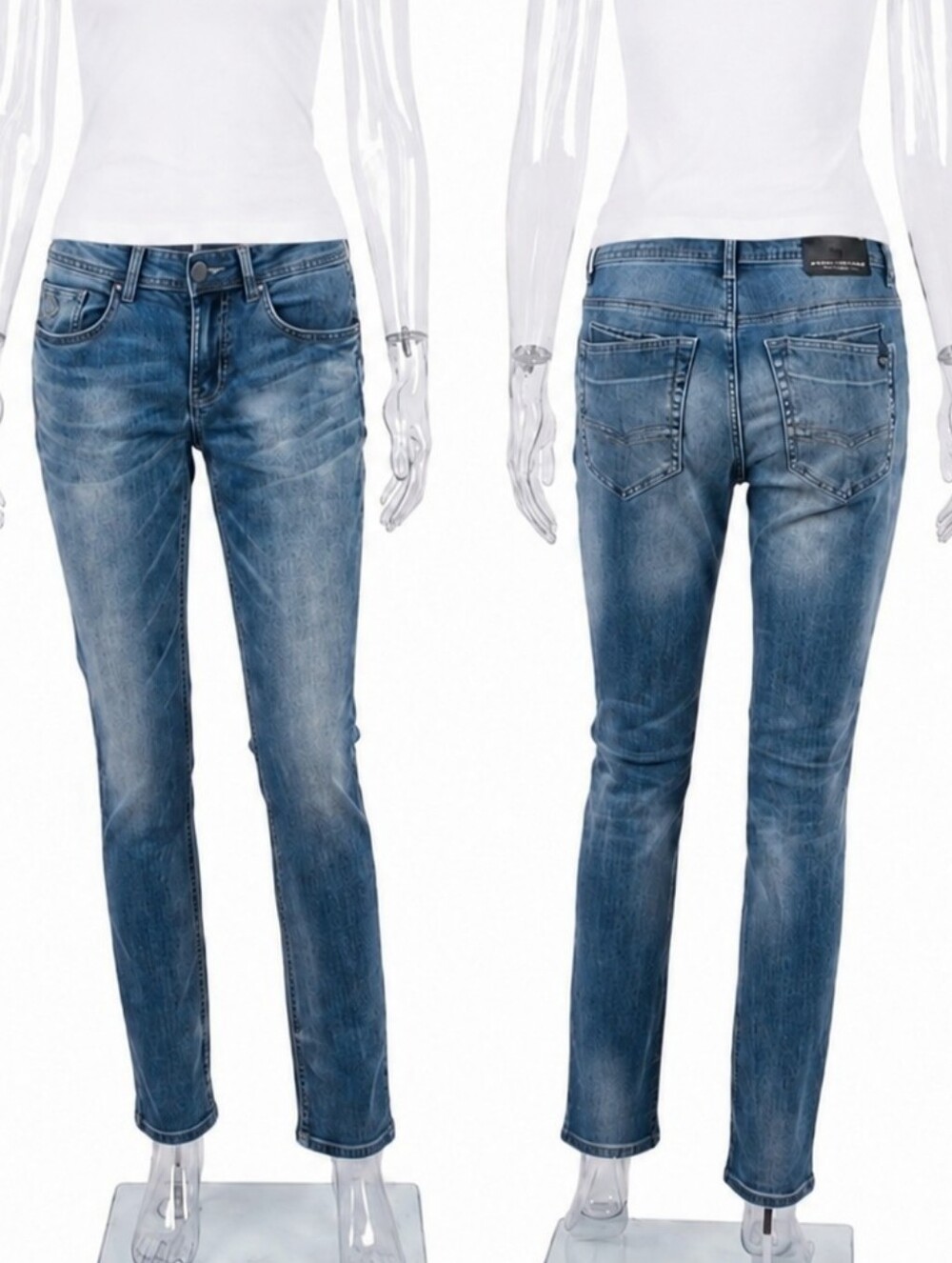 Buffalo David Bitton Womens Slim Fit Medium‎ Wash Jeans SKUW729